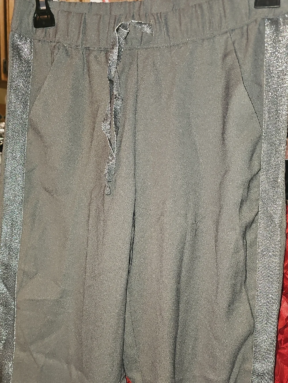 Justice NWT Girls Silver Gray Shimmery Dress Pants Size 12